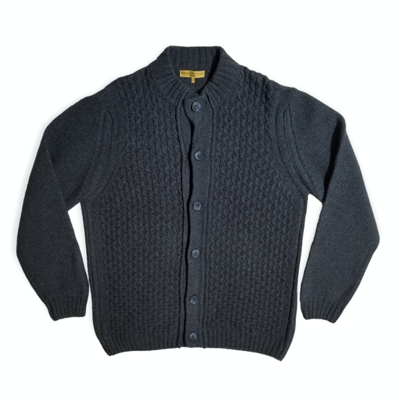 Progetto Uomo Grey Knit Cardigan Men's XL - Picture 6 of 11